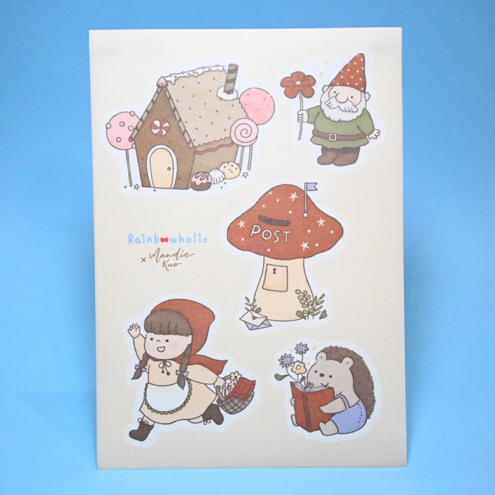 (ST069) Rainbowholic x Mandie Kuo Whimsical Fairy Tales Sticker Set (2 sheets)
