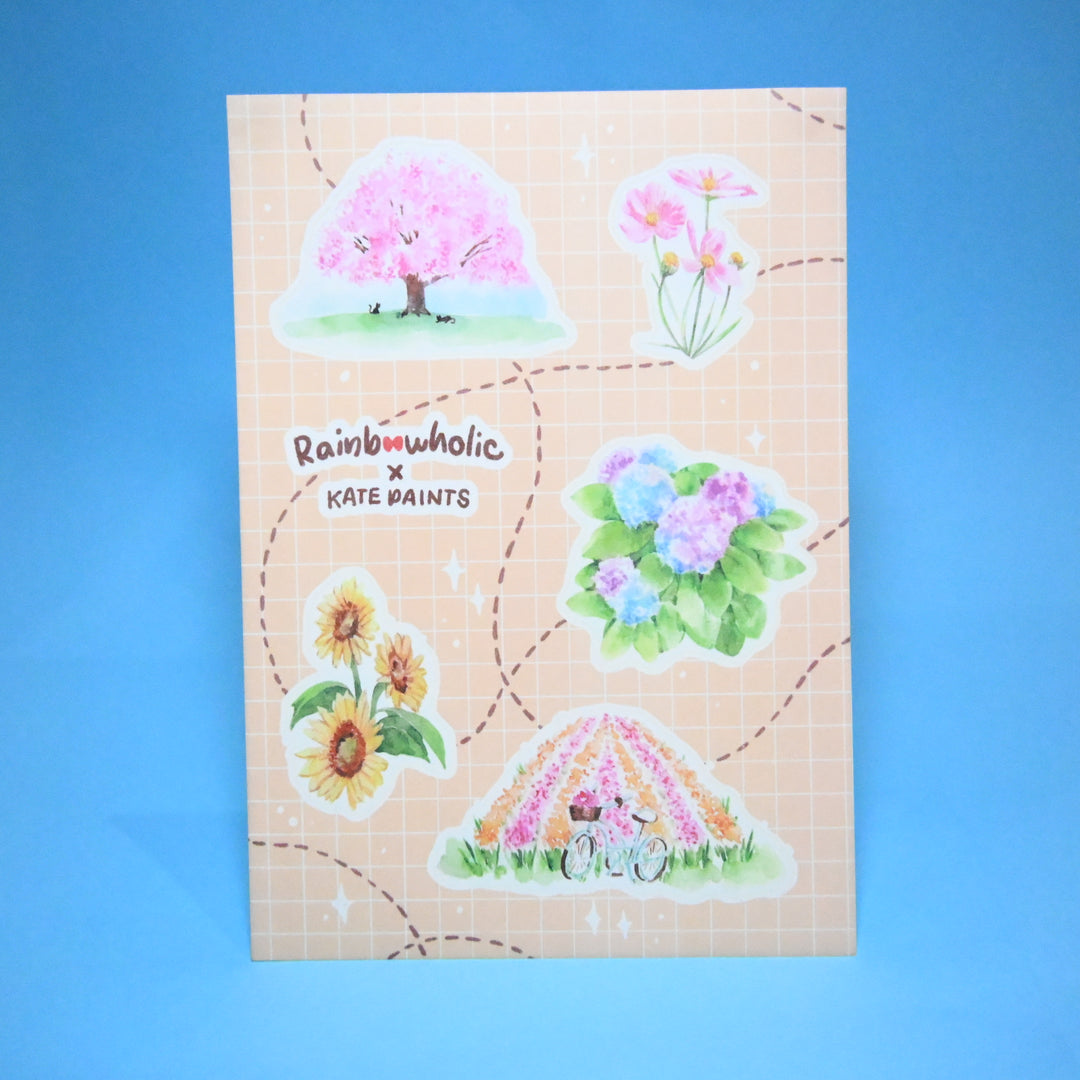 (ST052) Rainbowholic x Kate Paints Beautiful Scenery / Seasons Sticker Set (2 sheets)