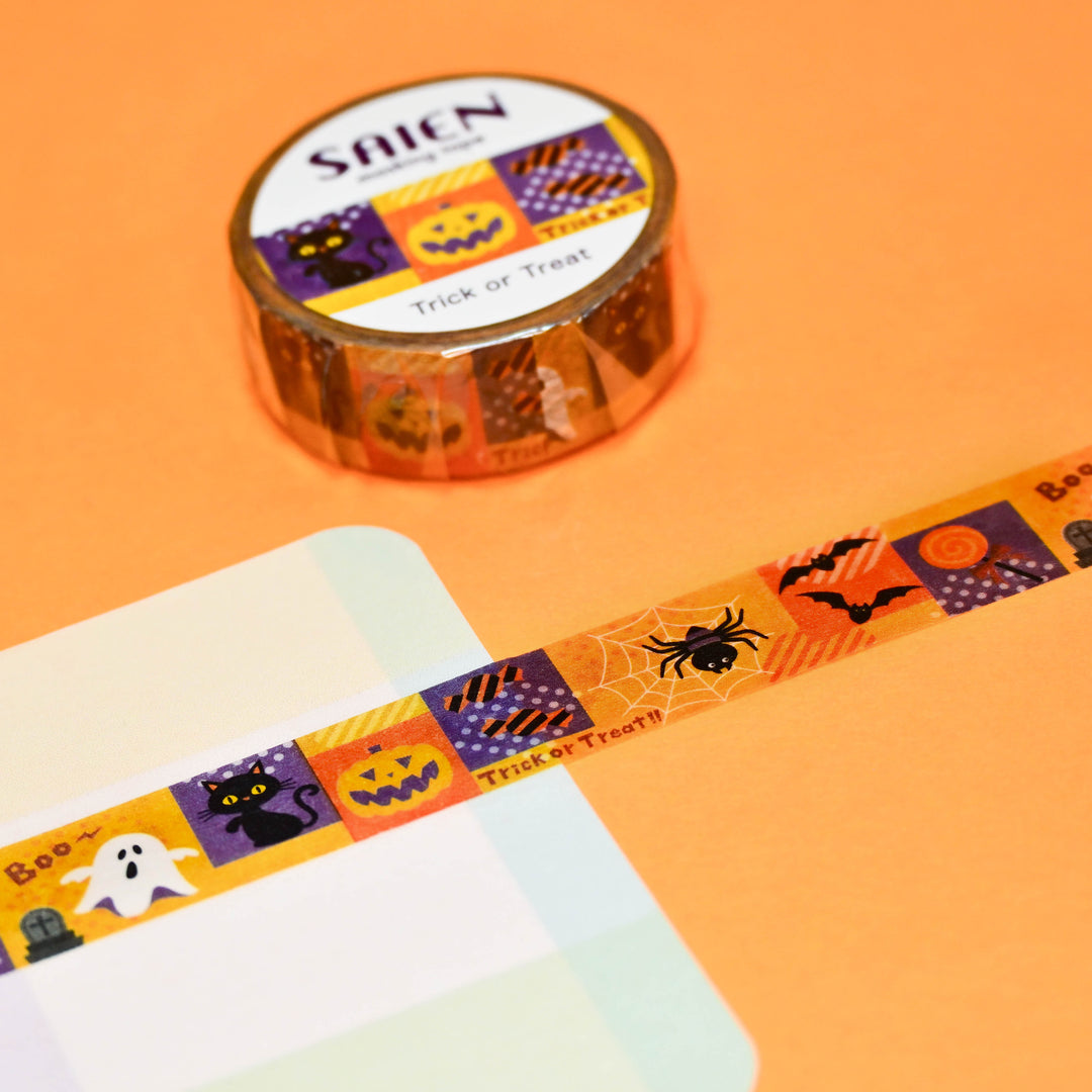 SAIEN Trick or Treat Washi Tape 1.5cm