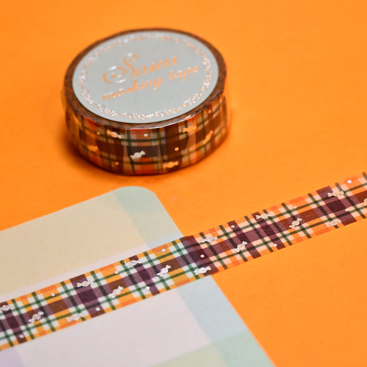 SAIEN Halloween Plaid Washi Tape 1.5cm