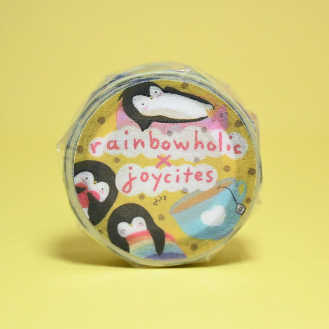 (MTSP006) Original Rainbowholic x joycites Penguin's Daily Life Washi Tape