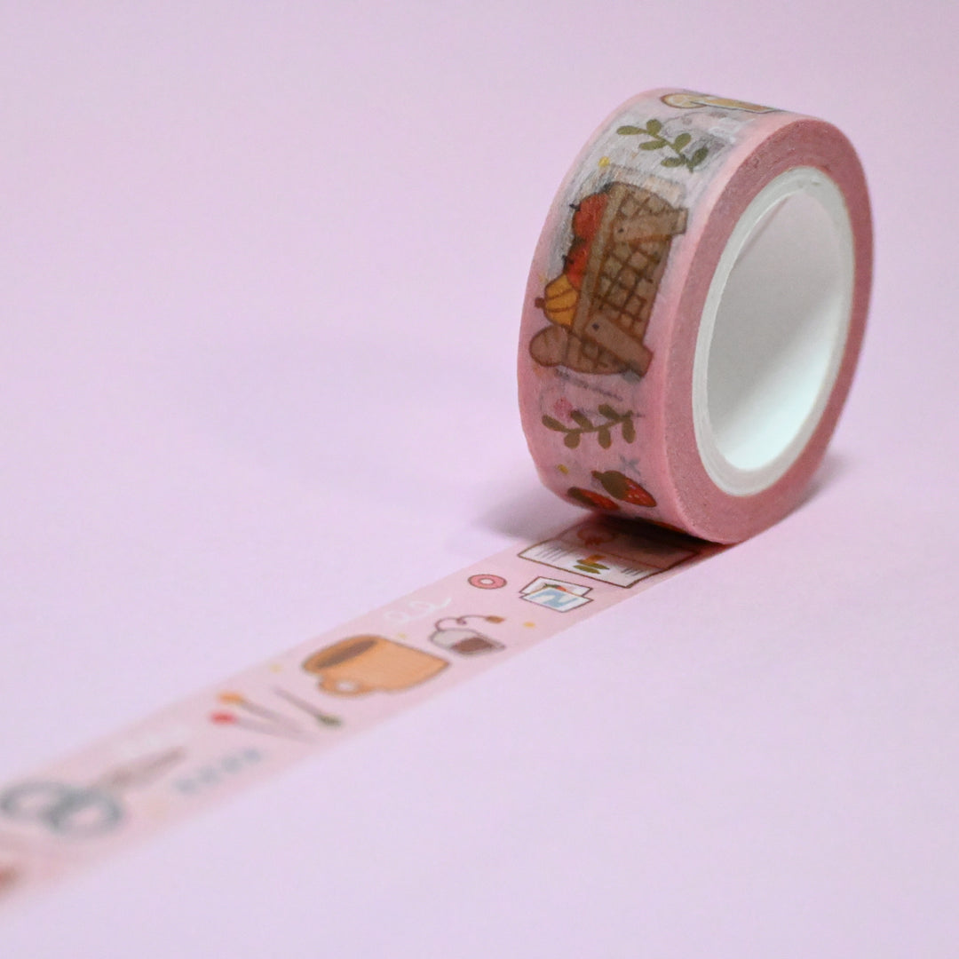 (MTSP003) Original Rainbowholic x lovesoup Journaling Tea Time Washi Tape