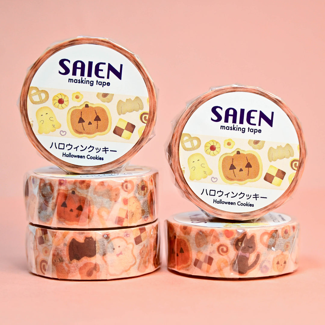SAIEN Halloween Cookies Washi Tape 1.5cm
