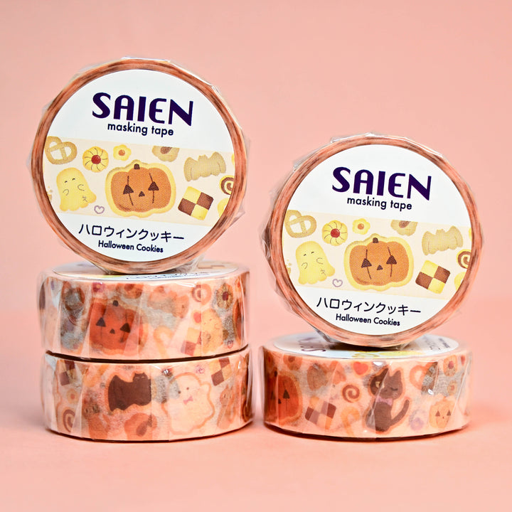 SAIEN Halloween Cookies Washi Tape 1.5cm