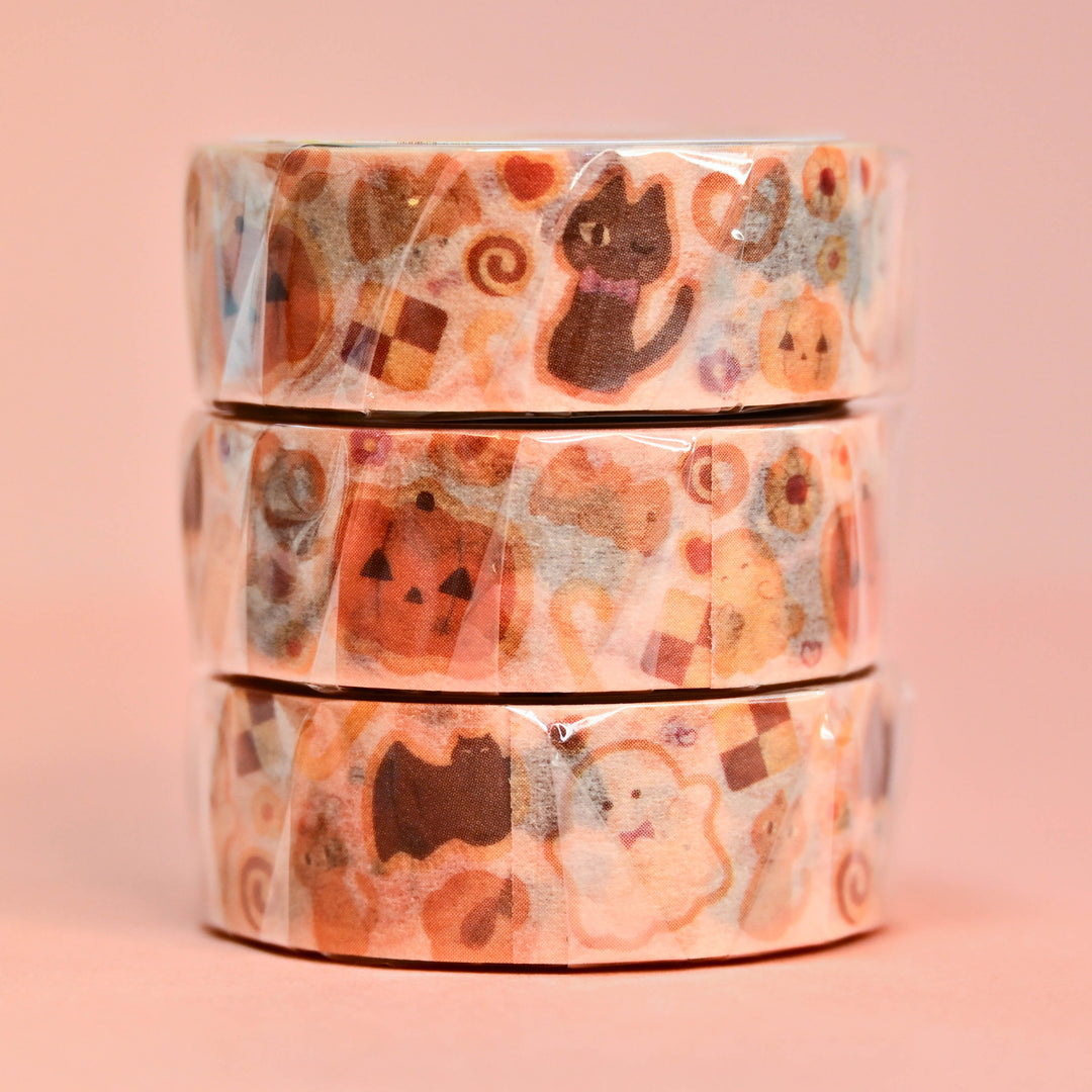 SAIEN Halloween Cookies Washi Tape 1.5cm