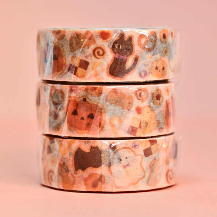 SAIEN Halloween Cookies Washi Tape 1.5cm