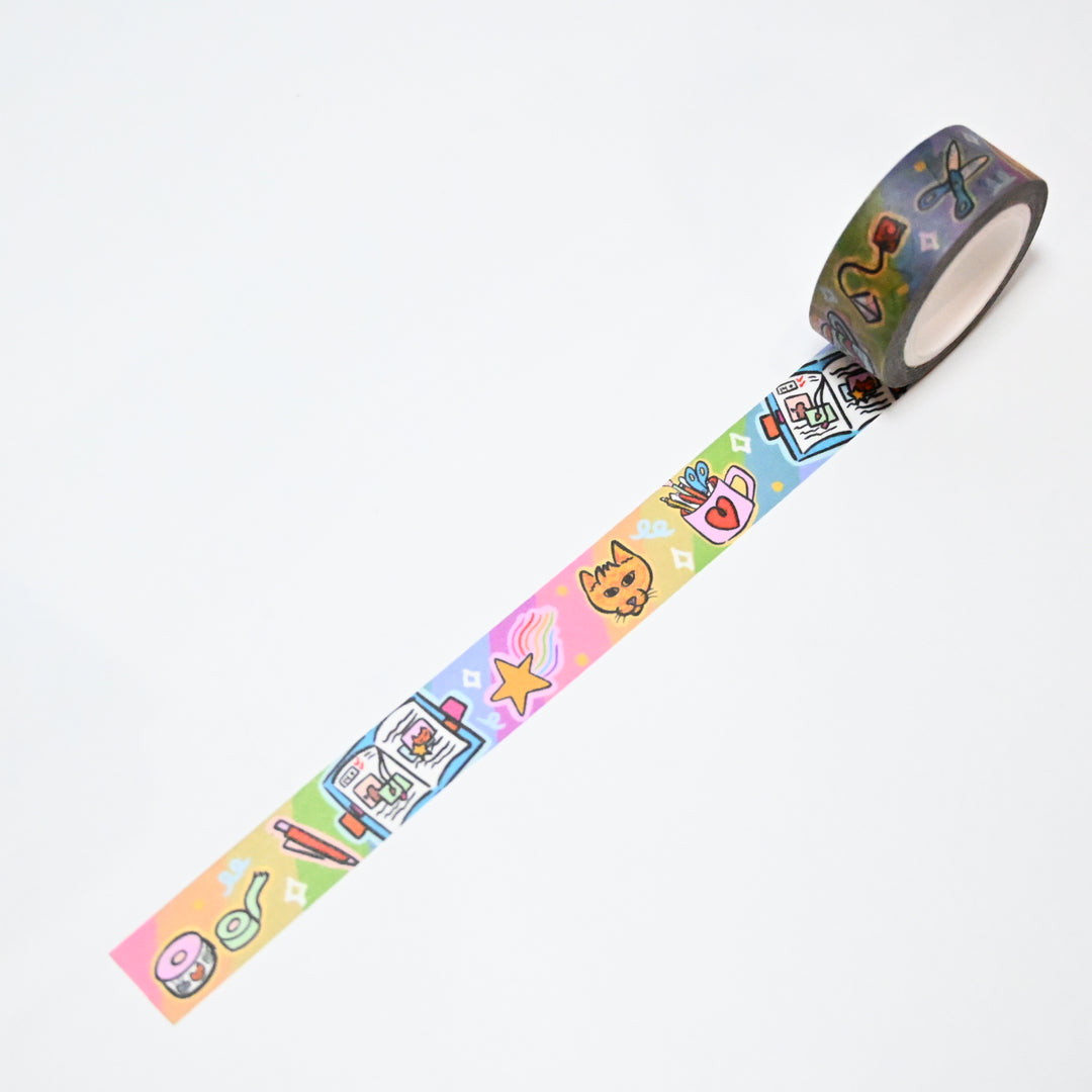 (MTSP002) Original Rainbowholic x Catyaty Studios Journaling Time Washi Tape