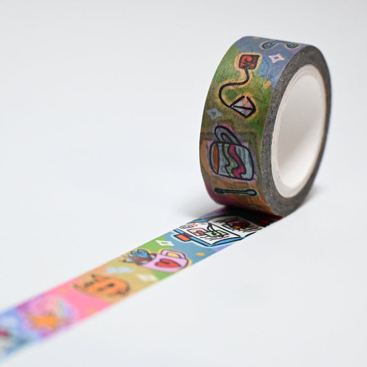 (MTSP002) Original Rainbowholic x Catyaty Studios Journaling Time Washi Tape