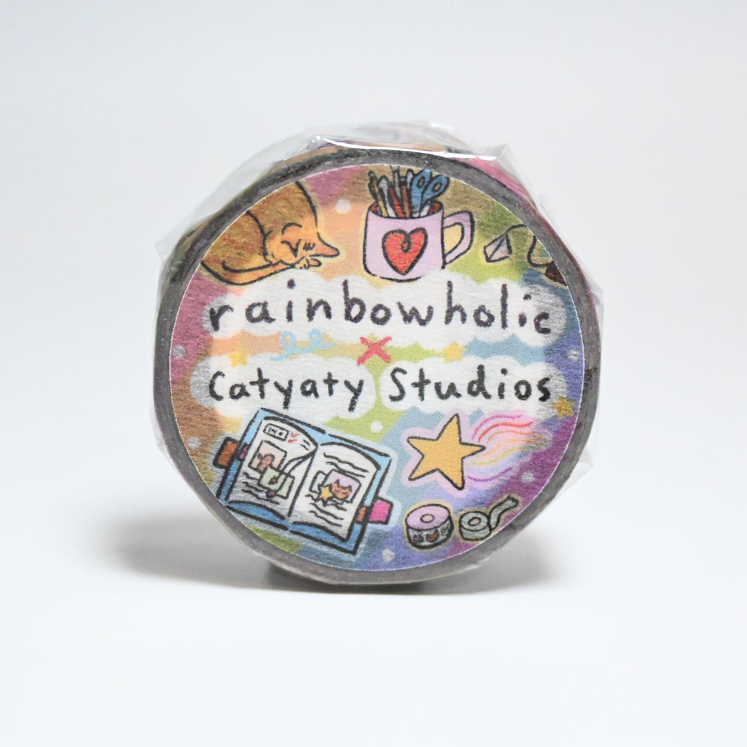 (MTSP002) Original Rainbowholic x Catyaty Studios Journaling Time Washi Tape