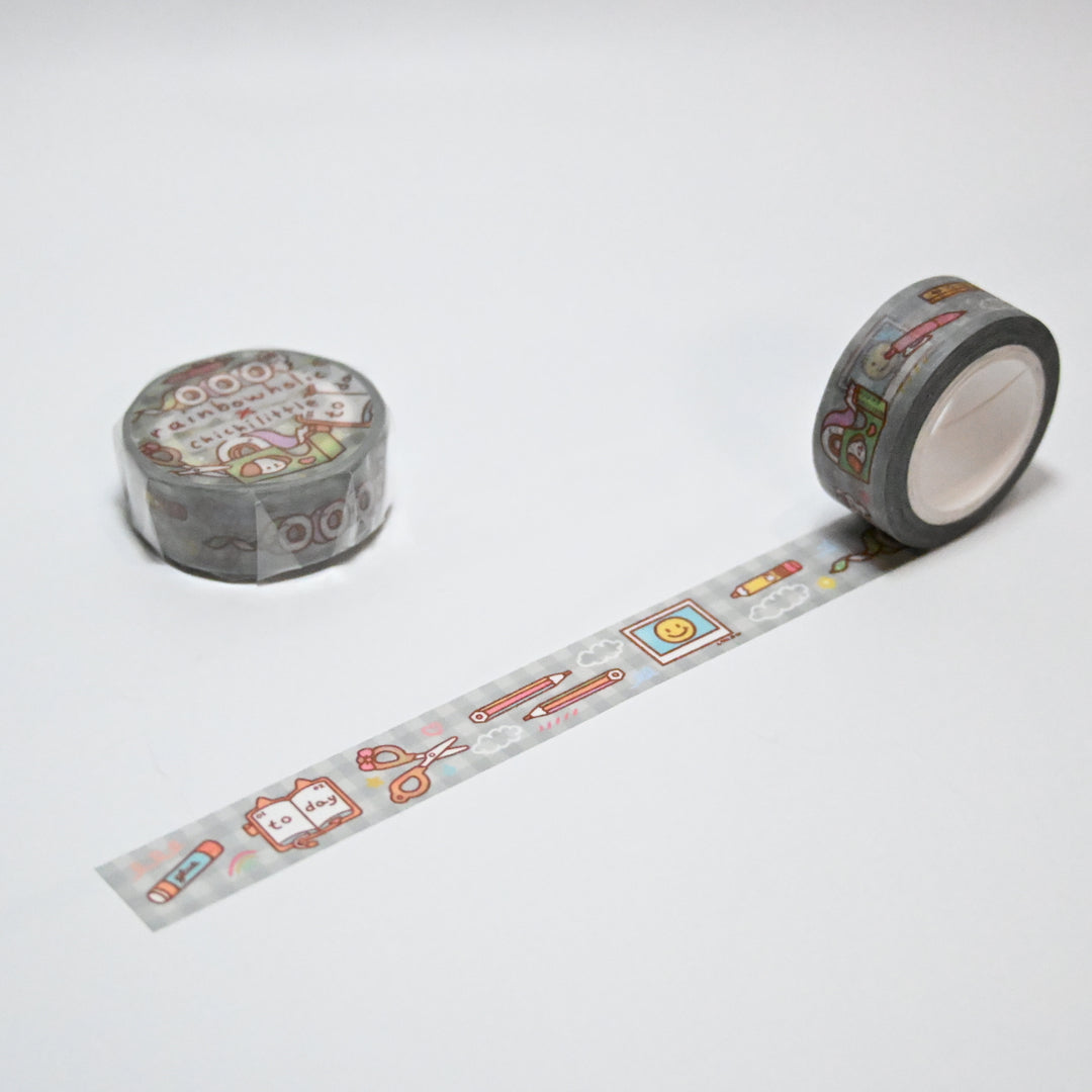 (MTSP004) Original Rainbowholic x chichilittle Journaling Time Washi Tape