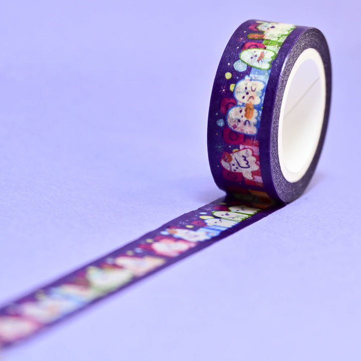 (MT153) Rainbowholic x Tazdaunicorn Spooky Matsuri Washi Tape 1.5cm