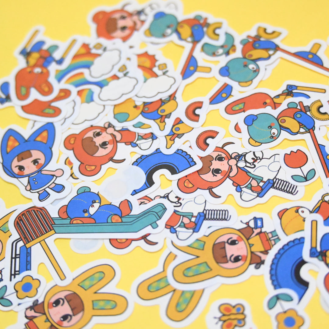 (FS011) Rainbowholic x itousa Playground Flake Seal