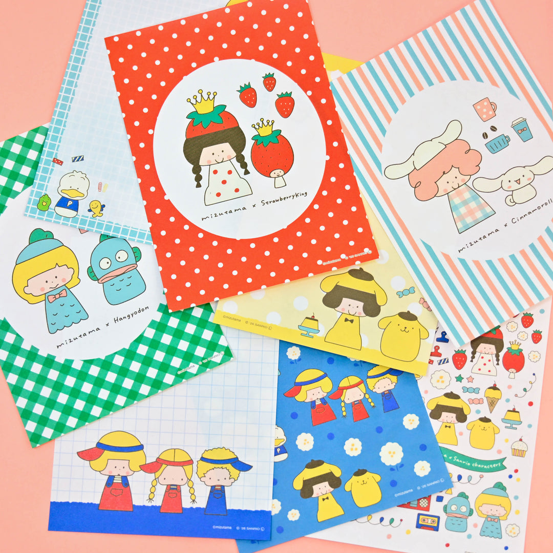 mizutama x Sanrio Memo Pad Red