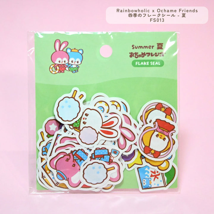 Rainbowholic x Ochame Friends Four Seasons Flake Seals