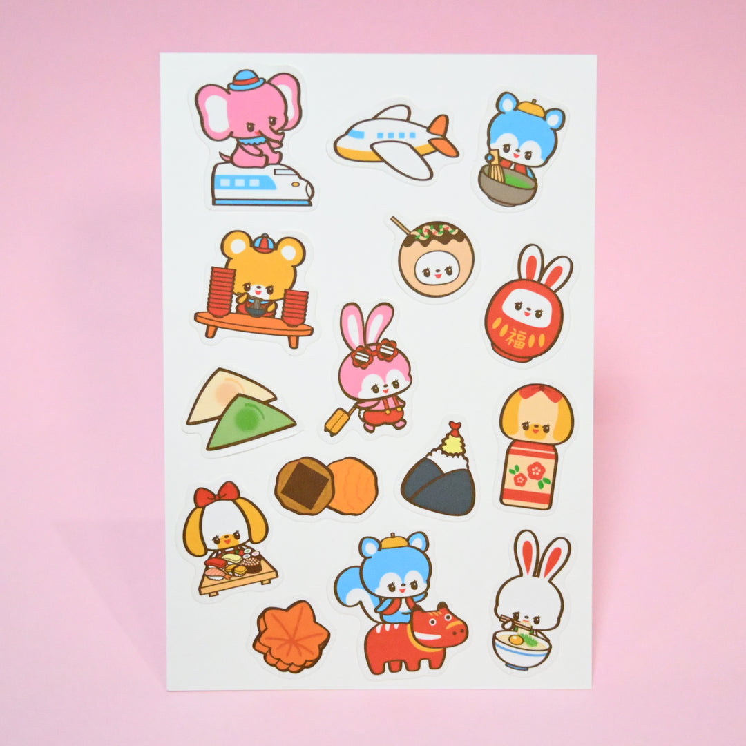 (FS001) Sceau à flocons Rainbowholic x Ochame Friends pour voyage au Japon