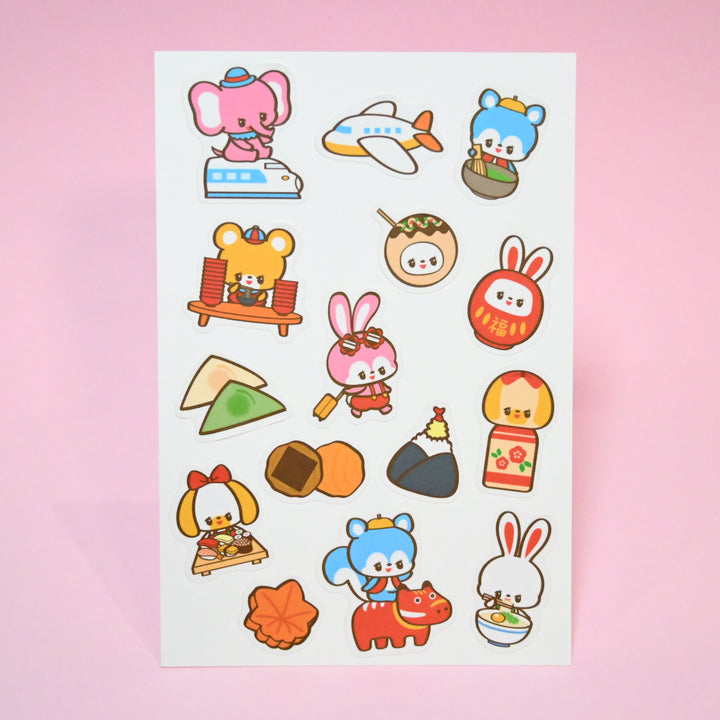 (FS001) Sceau à flocons Rainbowholic x Ochame Friends pour voyage au Japon