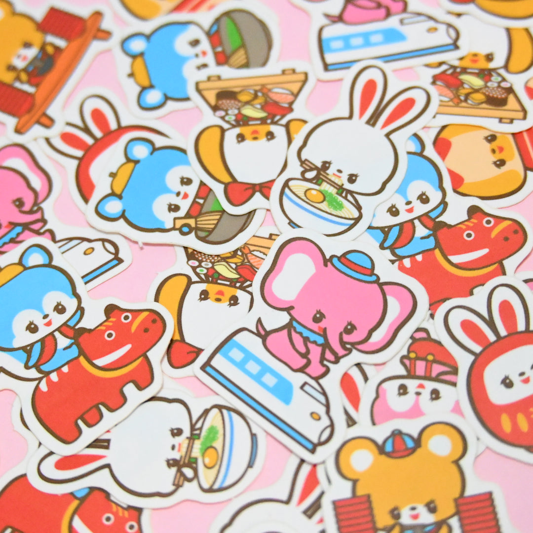 (FS001) Sceau à flocons Rainbowholic x Ochame Friends pour voyage au Japon