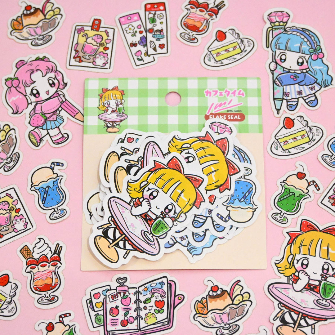 (FS005) Rainbowholic x 一文具喫茶 (Stationery Cafe) フレークシール