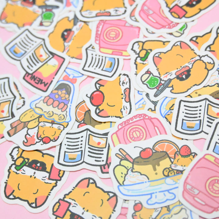 (FS009) Rainbowholic x Fukupopoya Cream Soda Flake Seal