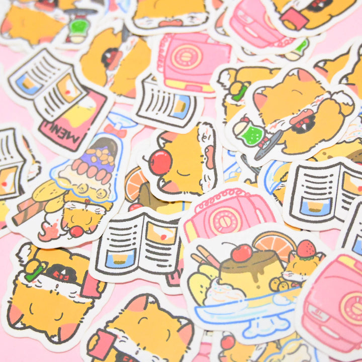 (FS009) Rainbowholic x Fukupopoya Cream Soda Flake Seal