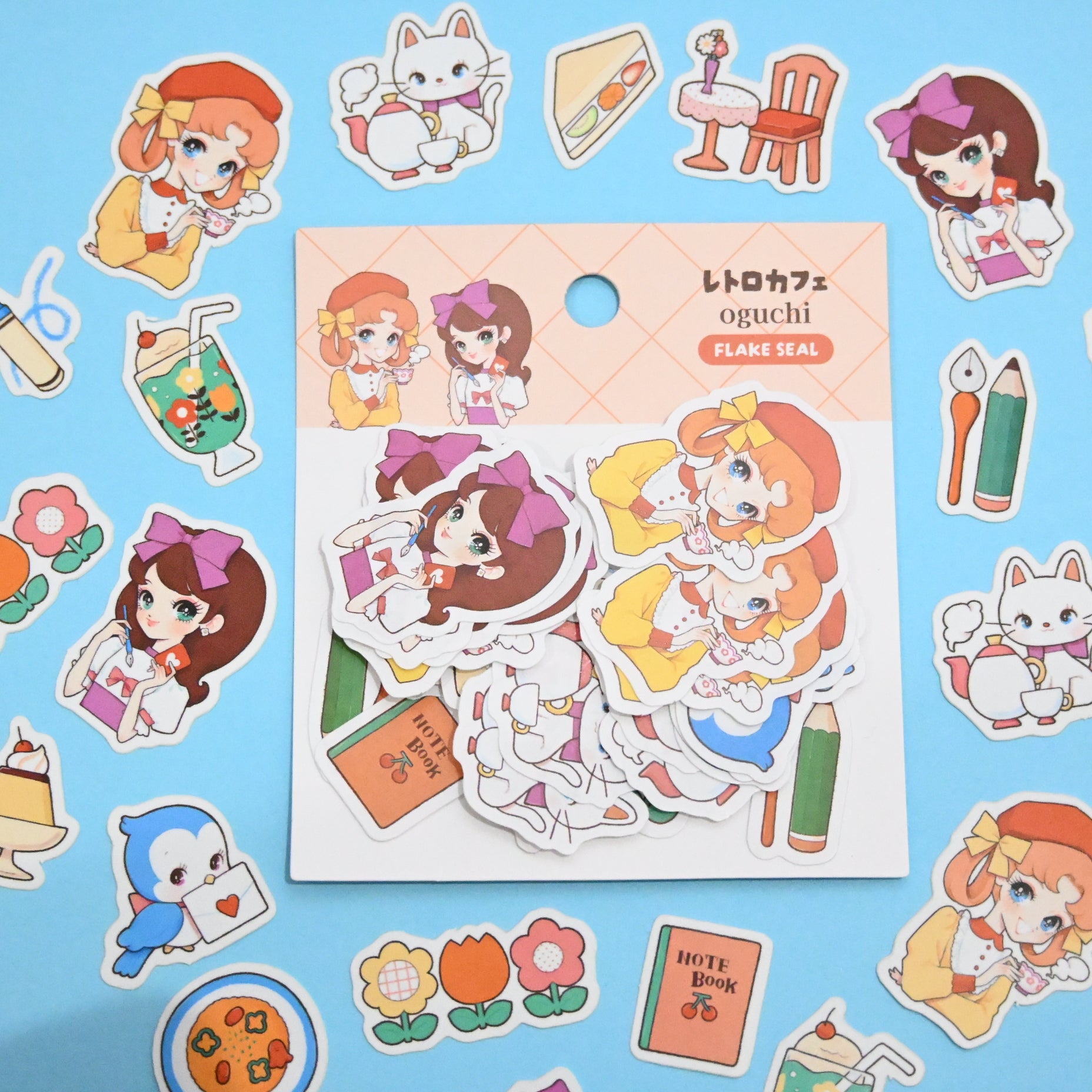 Aguchi Sign (FS007) Rainbowholic × oguchi Stationery Café Flake Seal – Rainbowholic ...