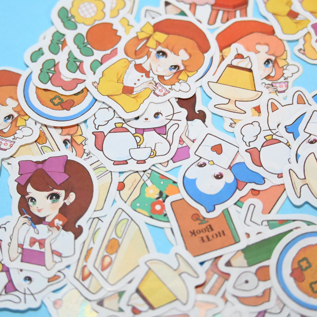 (FS007) Rainbowholic × oguchi Stationery Café Flake Seal