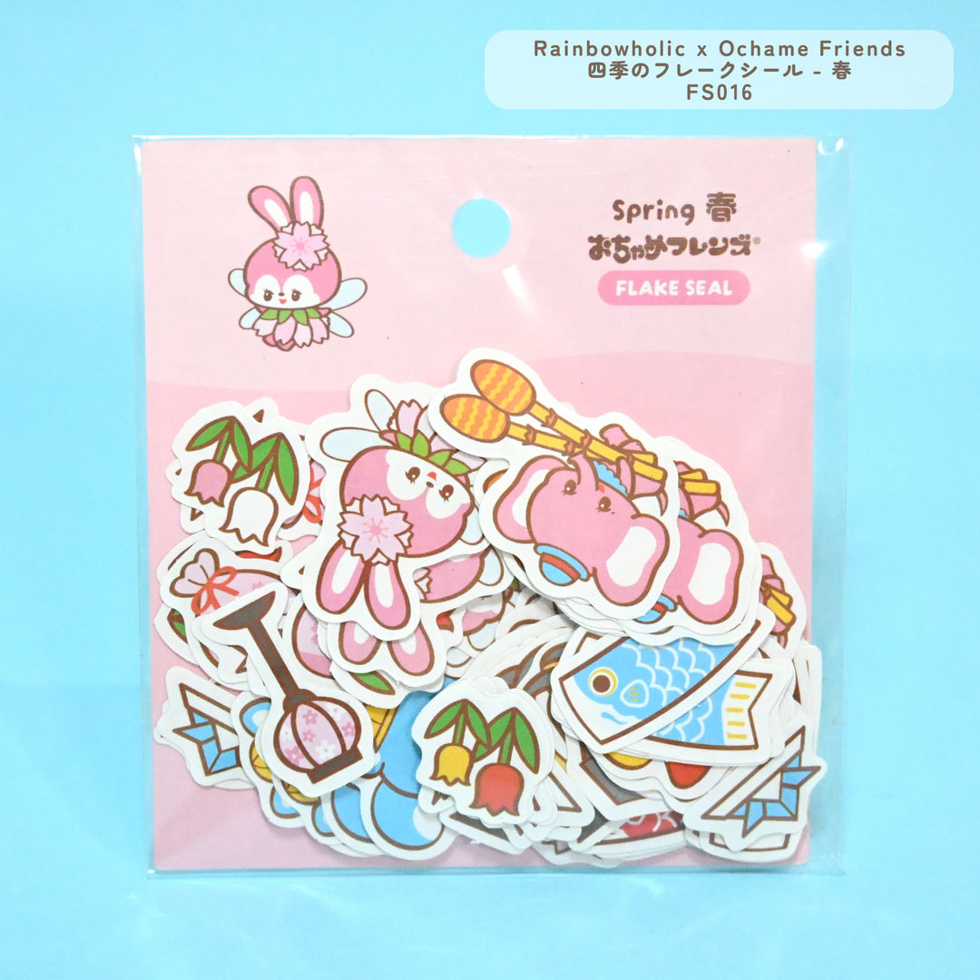 Rainbowholic x Ochame Friends Four Seasons Flake Seals