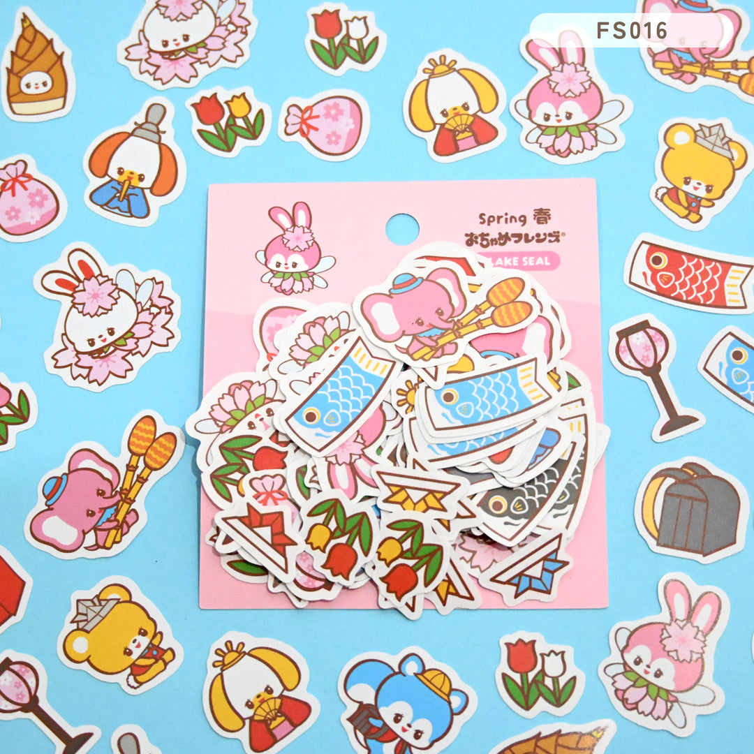 Rainbowholic x Ochame Friends Four Seasons Flake Seals