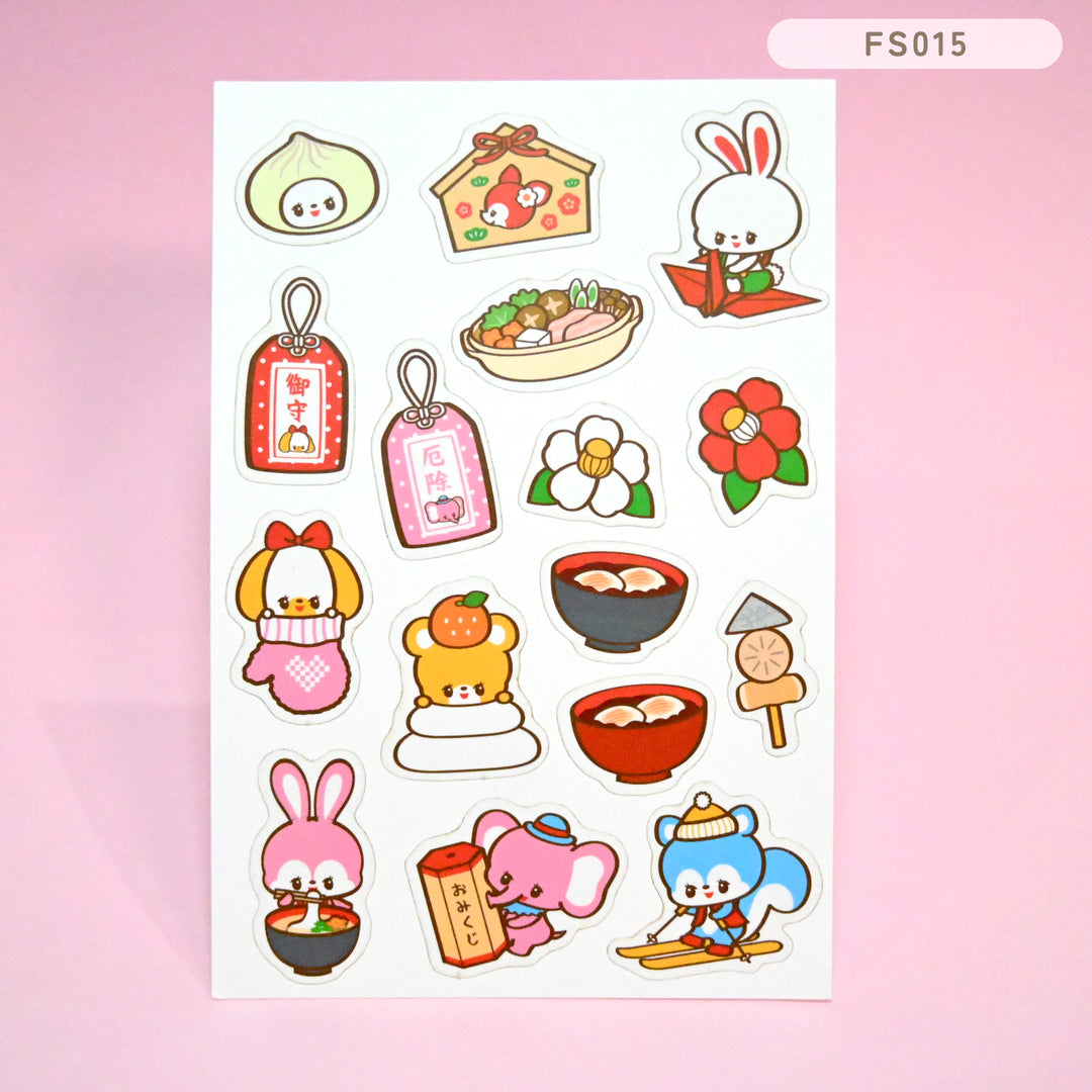 Rainbowholic x Ochame Friends Four Seasons Flake Seals