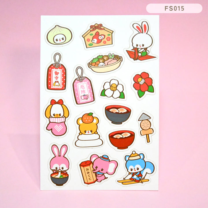 Rainbowholic x Ochame Friends Four Seasons Flake Seals