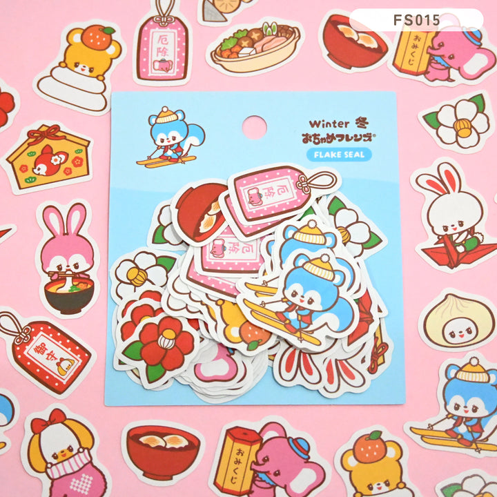 Rainbowholic x Ochame Friends Four Seasons Flake Seals