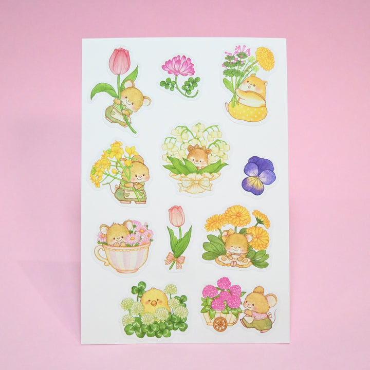 (FS018) Rainbowholic x Mie 3 Mice Flower Day Flake Seal