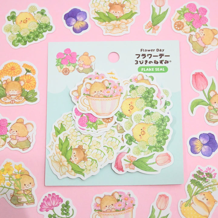(FS018) Rainbowholic x Mie 3 Mice Flower Day Flake Seal