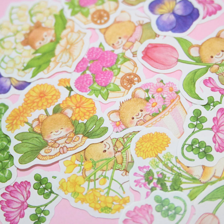 (FS018) Rainbowholic x Mie 3 Mice Flower Day Flake Seal