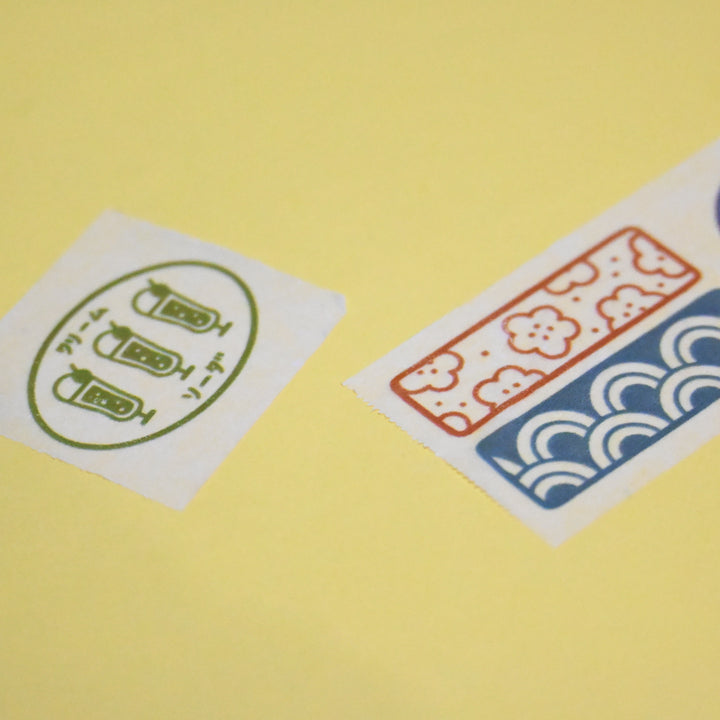 (MT112) Original Rainbowholic x Tazdaunicorn Rainbowholic Japan Stamp 3CM Easy Cut Washi Tape