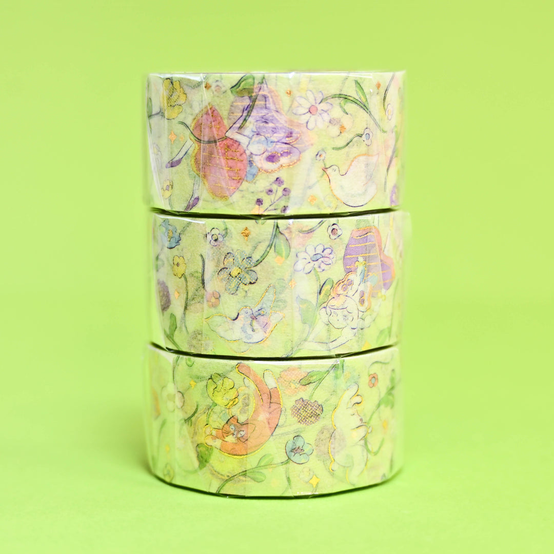 cozyca Heisuke Kitazawa Everyone Riding the Spring Breeze Washi Tape 2cm