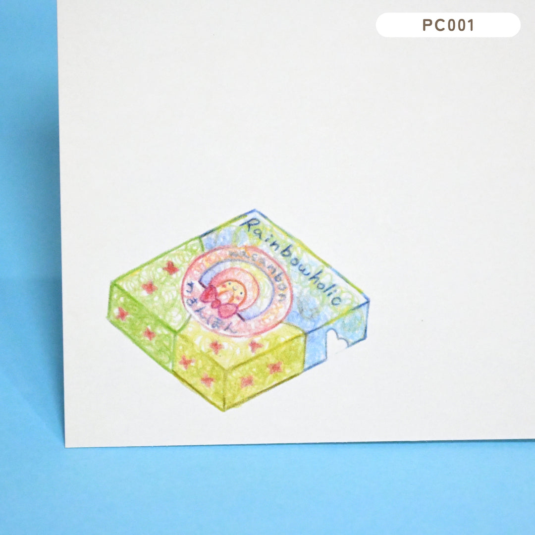 (PC001) Rainbowholic x Tazdaunicorn Wasanbon Postcard