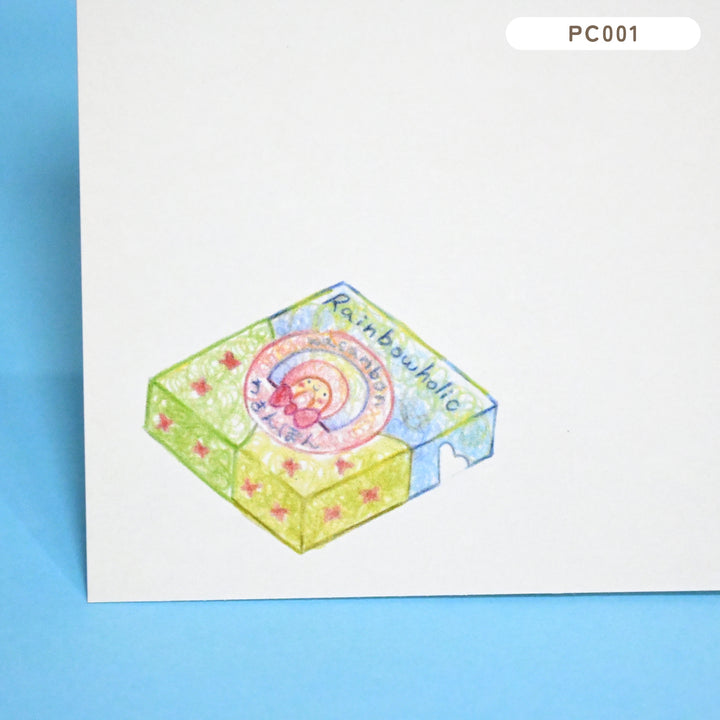 (PC001) Rainbowholic x Tazdaunicorn Wasanbon Postcard