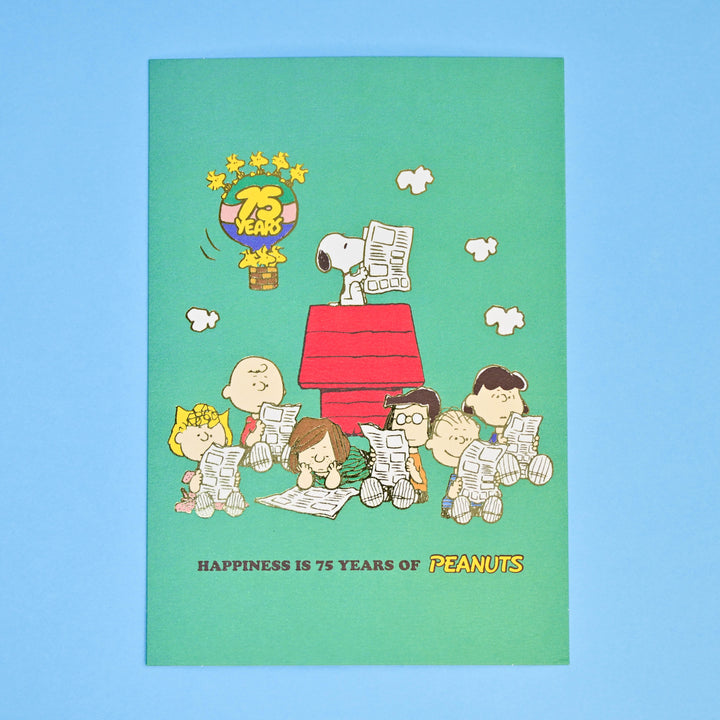 Hallmark Peanuts 75th Anniversary Foiled Postcard