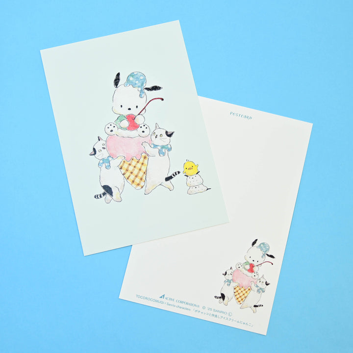 Tocorocomugi Sanrio Pochacco Ice Cream Postcard