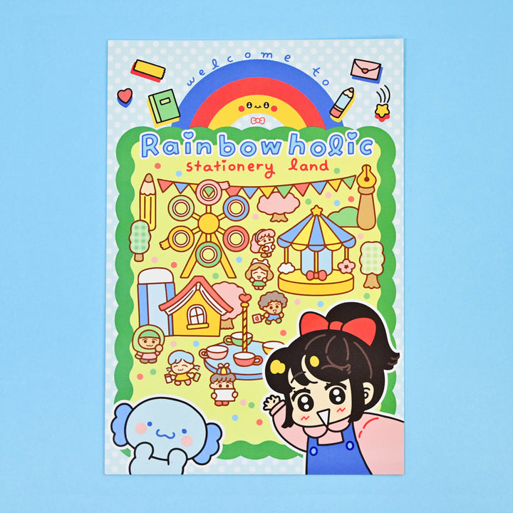 (PC007) レインボーホリック x マンディ・クオ 冬の旅 ポストカード