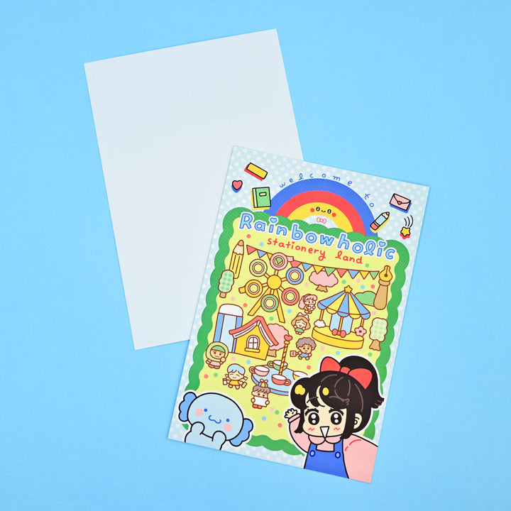 (PC007) レインボーホリック x マンディ・クオ 冬の旅 ポストカード
