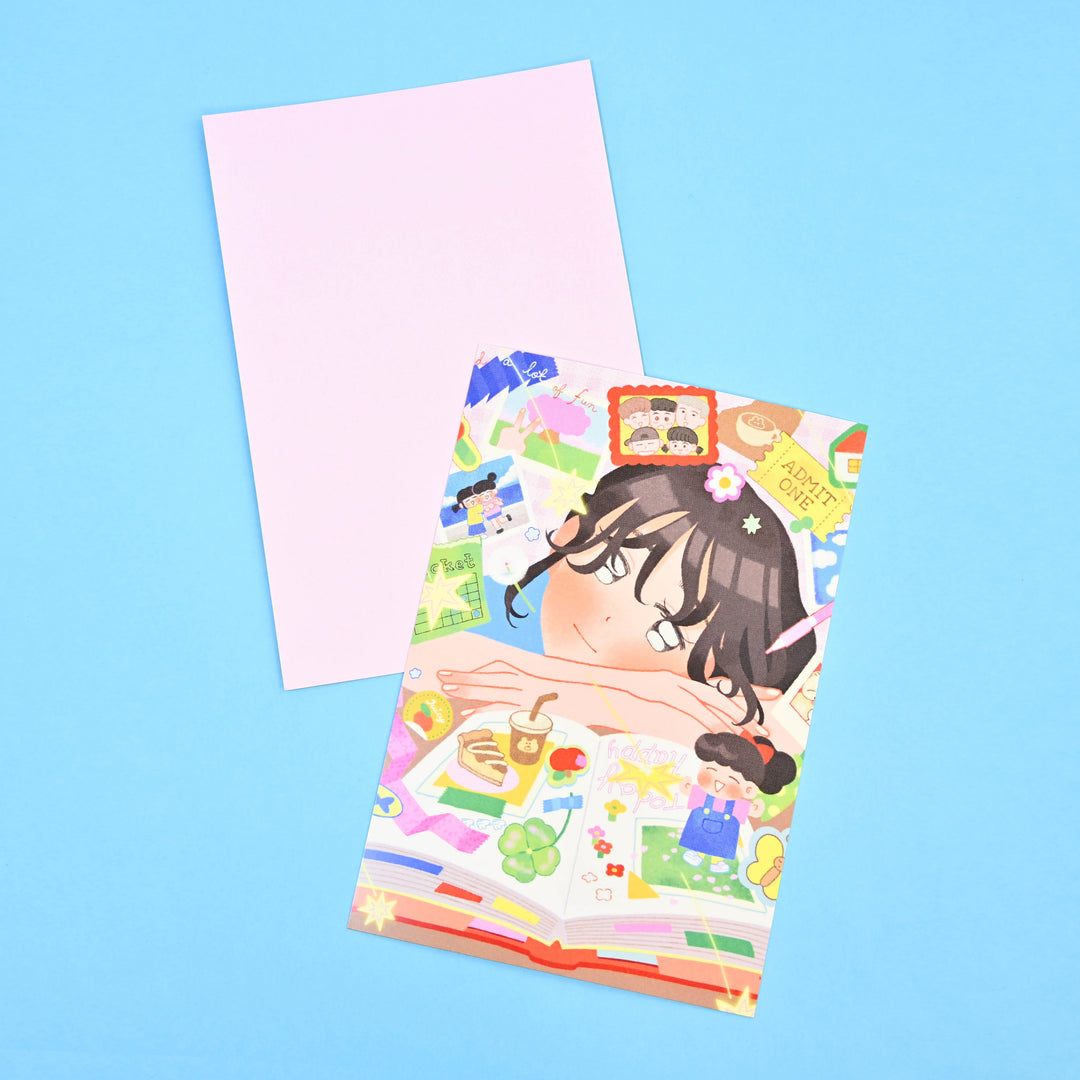 (PC007) レインボーホリック x マンディ・クオ 冬の旅 ポストカード