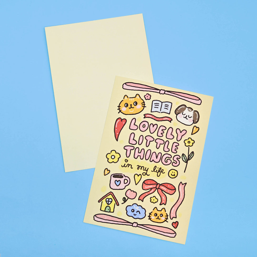 (PC016) Rainbowholic x Dolly Kaye Lovely Little Things Postcard