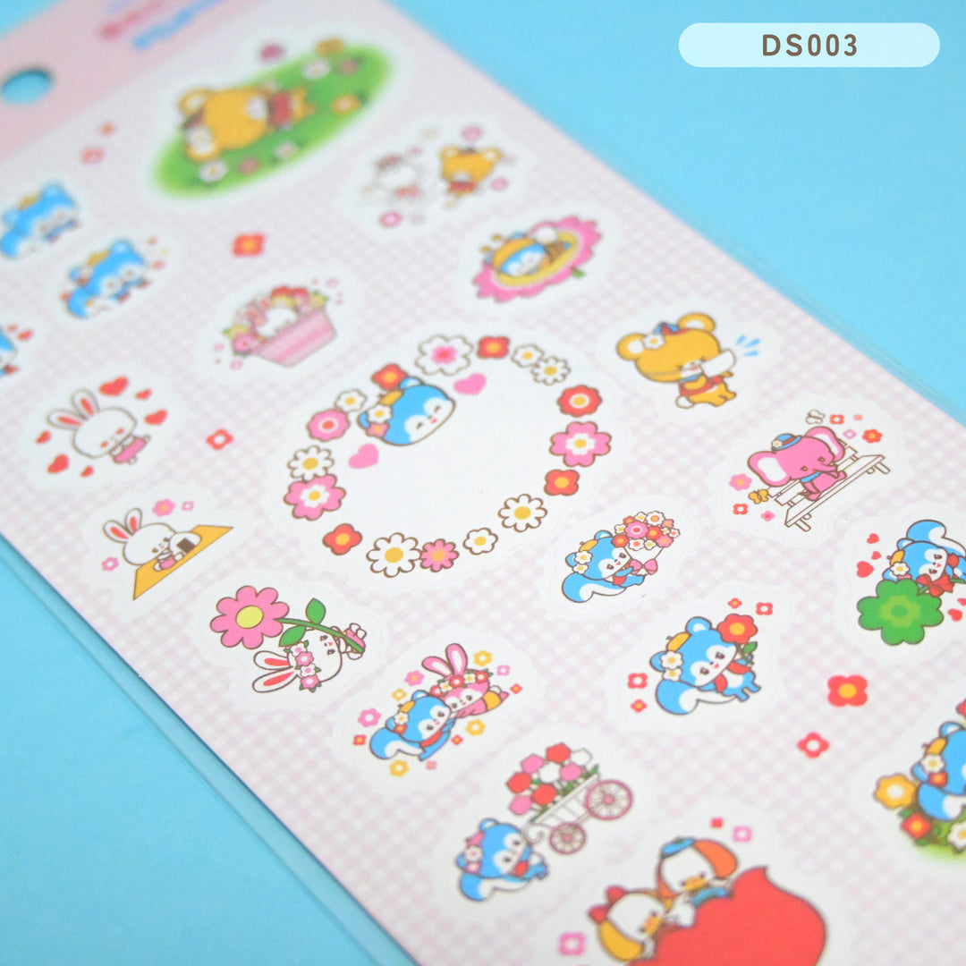 (DS003) Rainbowholic x Ochame Friends Spring Picnic Sticker Sheet