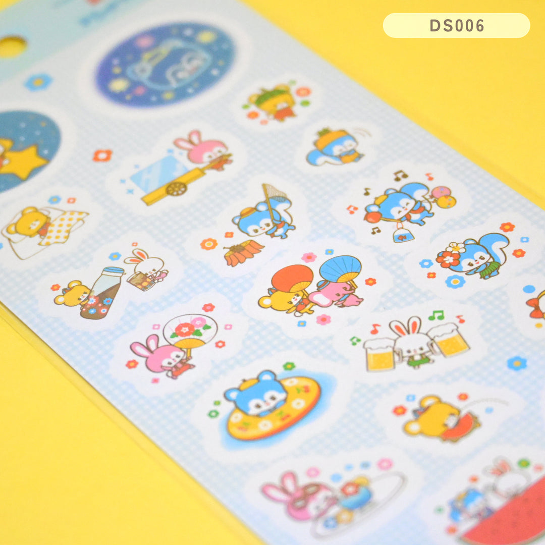(DS006) Rainbowholic x Ochame Friends Summer Vacation Sheet