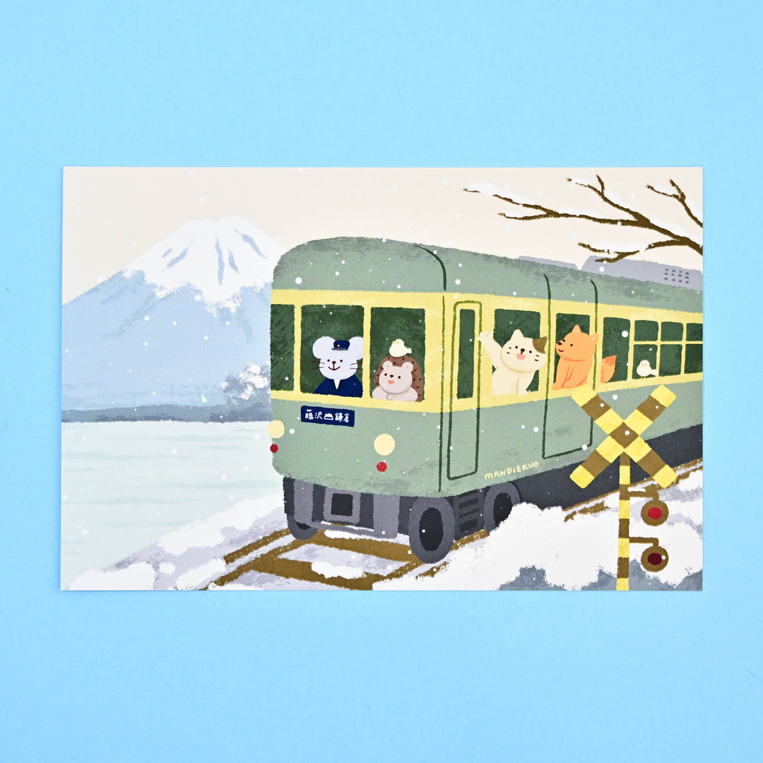 (PC007) レインボーホリック x マンディ・クオ 冬の旅 ポストカード