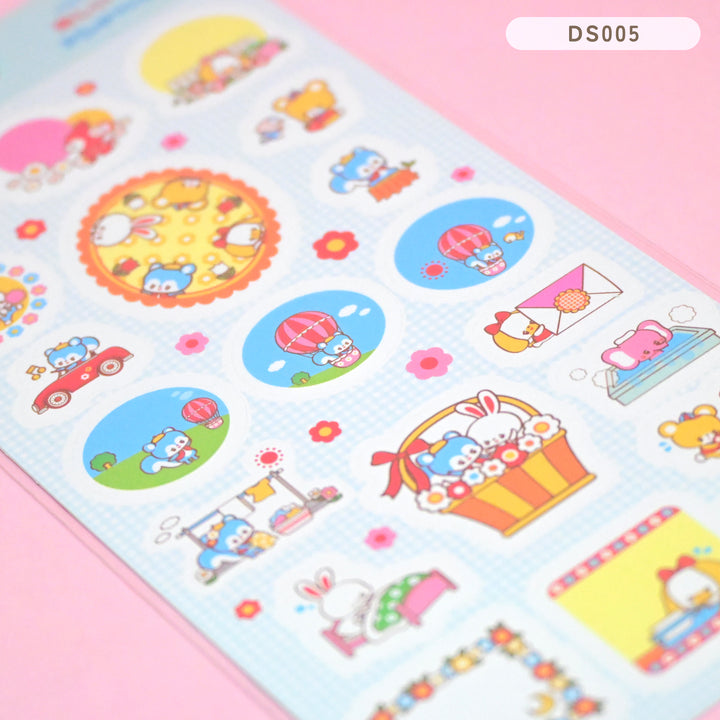 (DS005) Rainbowholic x Ochame Friends Happy Day Sticker Sheet