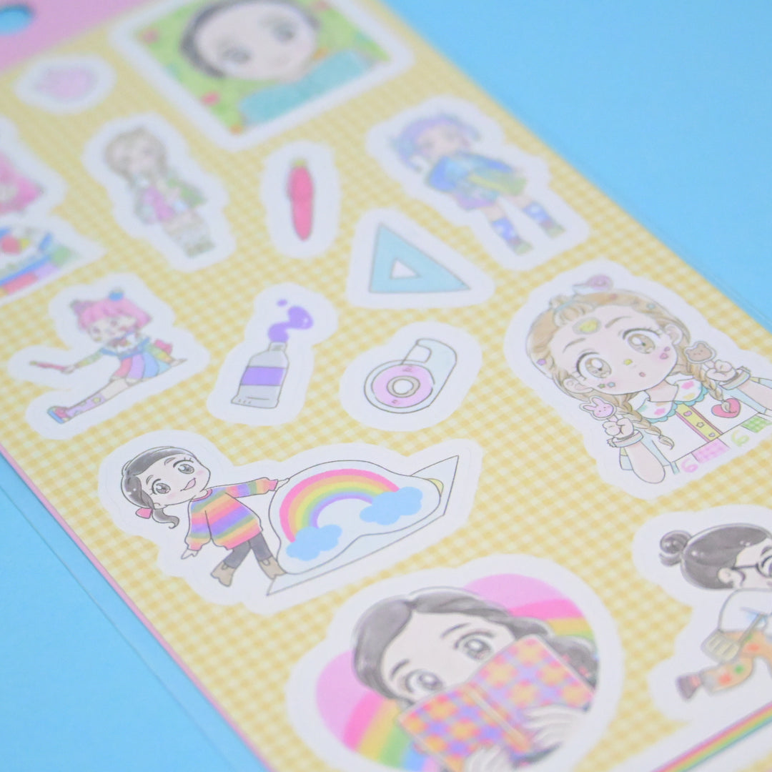(DS022) Rainbowholic x Mog Stationery Girl