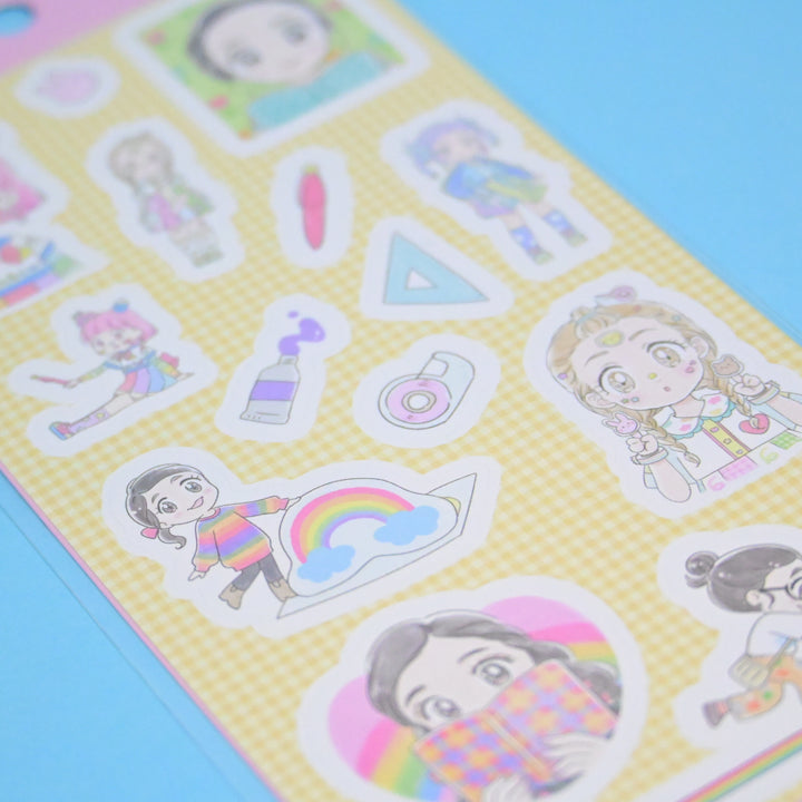 (DS022) Rainbowholic x Mog Stationery Girl